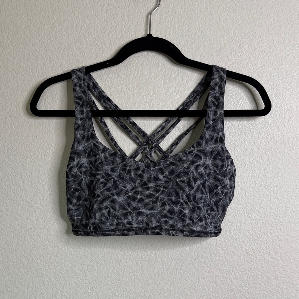 Lululemon Free to Be Tranquil bra women’s 10 plume white black - Picture 2 of 5